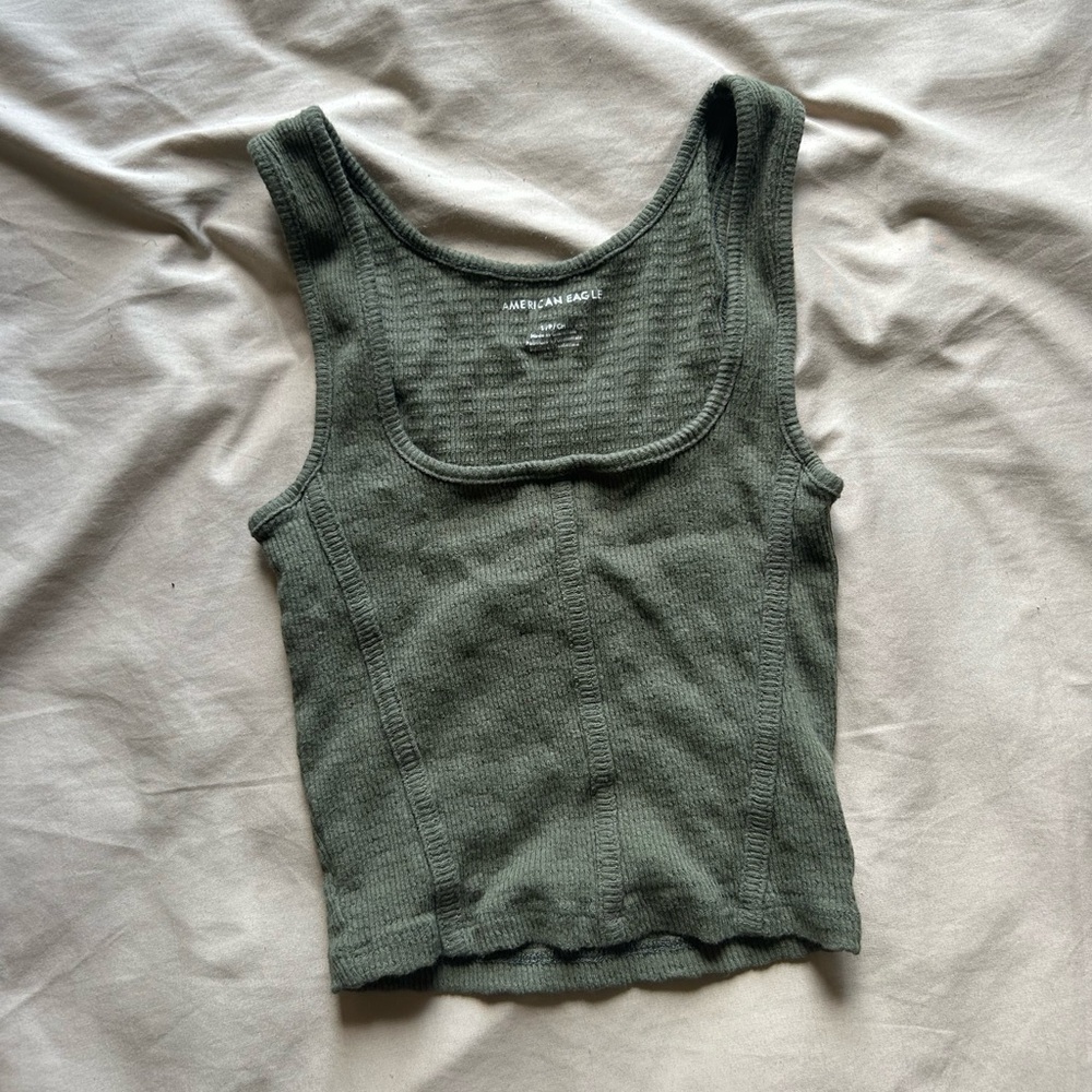 Forest Green American Eagle tank top